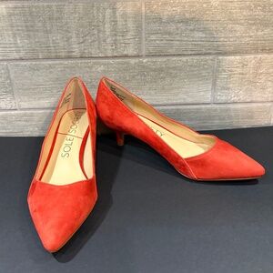 Sole Society DESI Suede Poppy Kitten Heel Pump Size‎ 7-NWOB